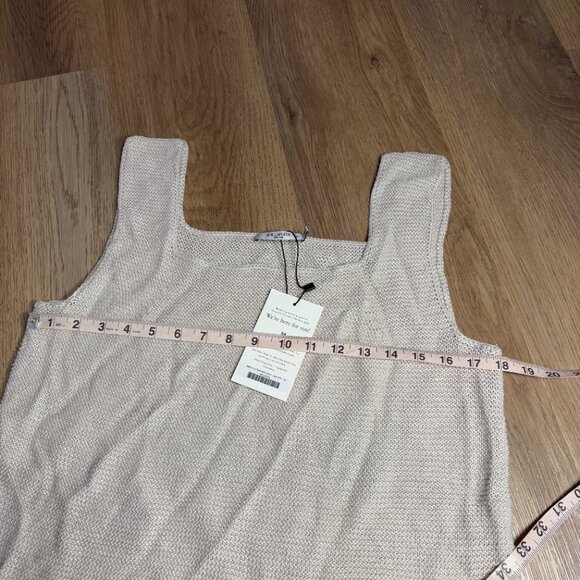 NWT M.M. Lafleur the Adele Tunic - Knit Linen size XL sea salt natural tank top - Picture 7 of 9